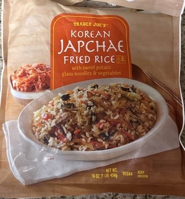 Trader Joe's Korean Japchae Fried Rice packaging