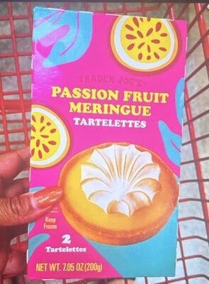 Trader Joe's Passion Fruit Meringue Tartelettes package