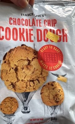 Trader Joe's Chocolate Chip Cookie Dough packaging