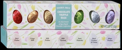 Trader Joe's Chocolate Truffle Eggs packaging