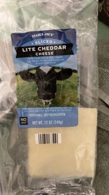 Trader Joe's Lite Cheddar Cheese packaging