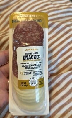 Trader Joe's Uncured Salami Snacker packaging