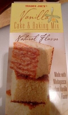 Trader Joe's Cake & Baking Mix, Vanilla packaging