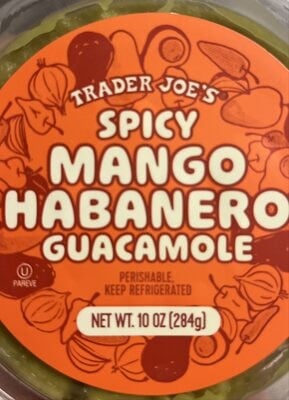 Trader Joe's Spicy Mango Habanero Guacamole package