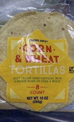 Trader Joe's Corn & Wheat Tortillas packaging