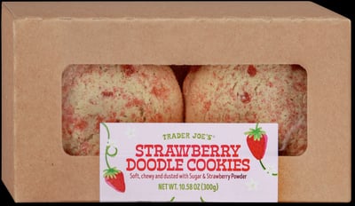 Trader Joe's Strawberry Doodle Cookies packaging