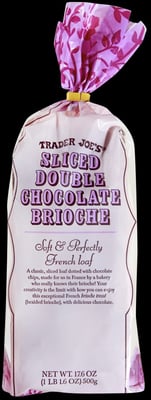 Trader Joe's Sliced Double Chocolate Brioche package