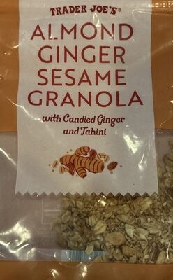 Trader Joe's Almond Sesame Ginger Granola package