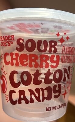 Trader Joe's Sour Cherry Cotton Candy package