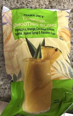 Trader Joe's Tropical Smoothie Blend package