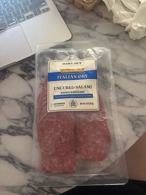 Trader Joe's Uncured Salami packaging