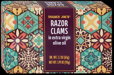 Trader Joe's Razor Clams package