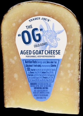 Trader Joe's The "og" (old Goat) Aged Goat Cheese packaging