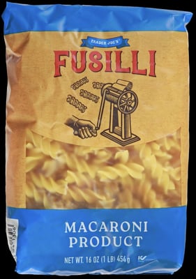 Trader Joe's Fusilli package