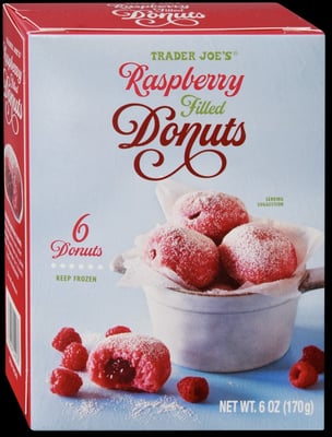 Trader Joe's Raspberry Filled Donuts package