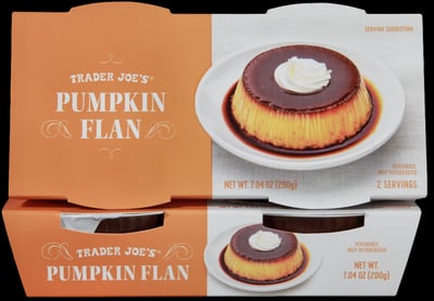 Trader Joe's Pumpkin Flan package