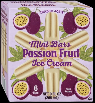 Trader Joe's Passion Fruit Mini Ice Cream Bars package