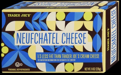 Trader Joe's Neufchatel Cheese packaging