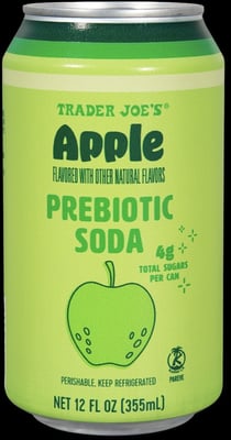 Trader Joe's Apple Prebiotic Soda package