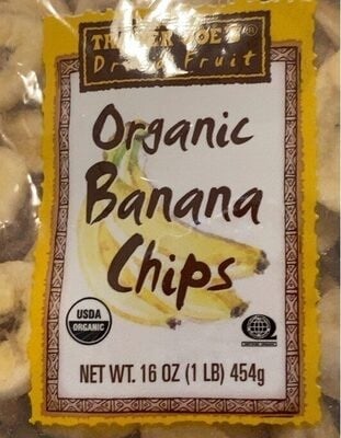 Trader Joe's Organic Banana Chips packaging