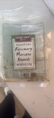 Trader Joe's Roasted & Salted Marcona Almonds With Rosemary packaging