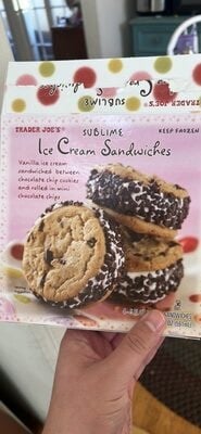Trader Joe's Sublime Ice Cream Sandwiches packaging