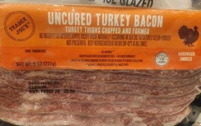 Trader Joe's Uncured Turkey Bacon packaging