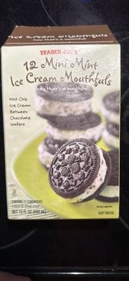 Trader Joe's Mini Mint Ice Cream Mouthfuls packaging