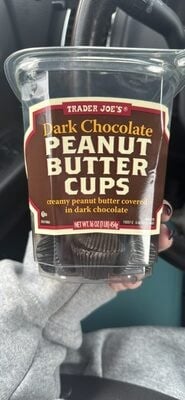 Trader Joe's Dark Chocolate Peanut Butter Cups packaging