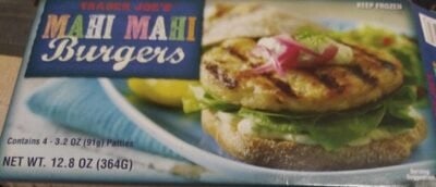 Trader Joe's Mahi Burgers packaging