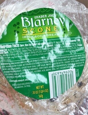 Trader Joe's Blarney Scone packaging