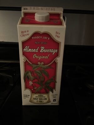 Trader Joe's Almond Beverage Original packaging