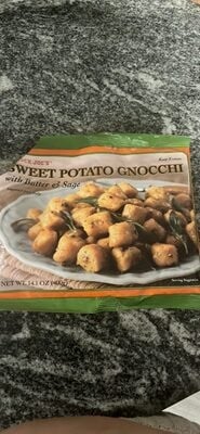 Trader Joe's Sweet Potato Gnocchi With Butter & Sage packaging