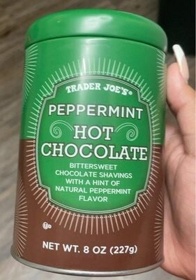 Trader Joe's Peppermint Hot Chocolate packaging