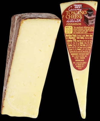 Trader Joe's Creamy Toscano Cheese Dusted With Cinnamon package