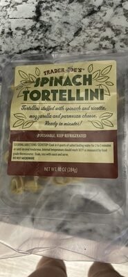 Trader Joe's Spinach Tortellini packaging