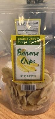 Trader Joe's Dried Fruit Banana Chips packaging