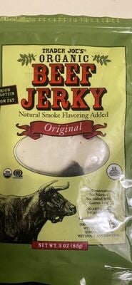 Trader Joe's Organic Beef Jerky packaging