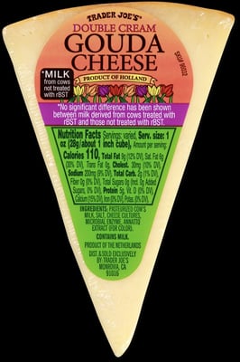 Trader Joe's Double Cream Gouda Cheese package
