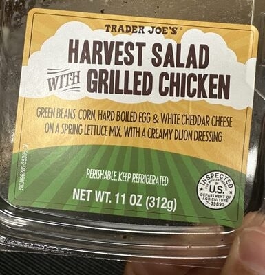 Trader Joe's Harvest Salad With Grilled Chicken packaging