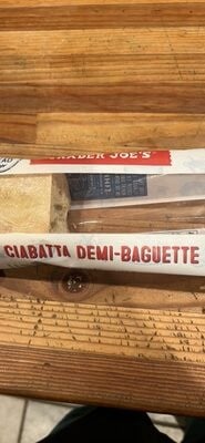 Trader Joe's Ciabatta Demi-Baguette package