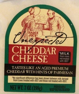 Trader Joe's Cheddar Cheese package