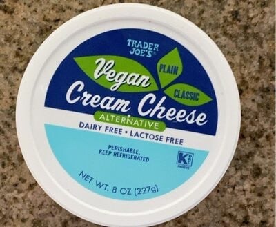 Trader Joe's Dairy Free Cream Cheese Alternative packaging