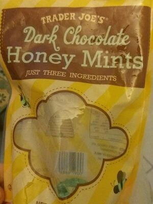 Trader Joe's Dark Chocolate Honey Mints package