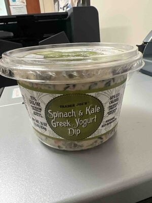 Trader Joe's Greek Yogurt Dip, Spinach & Kale packaging