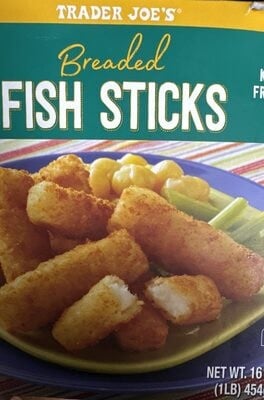Trader Joe's Breaded Fish Sticks package