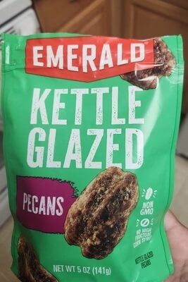 Emerald Glazed Pecans packaging