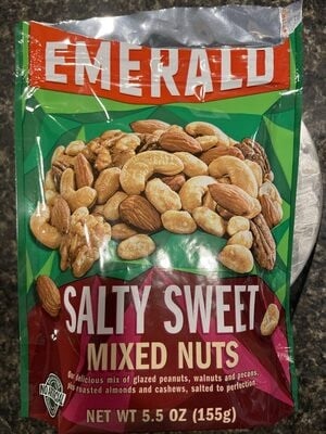Emerald Salty Sweet Mixed Nuts packaging
