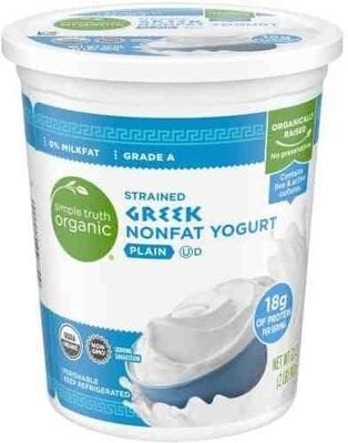 Simple Truth Plain Strained Greek Nonfat Yogurt package