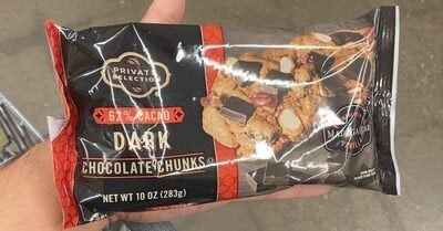 Private Selection Dark 62% Cacao Chocolate Chunks package